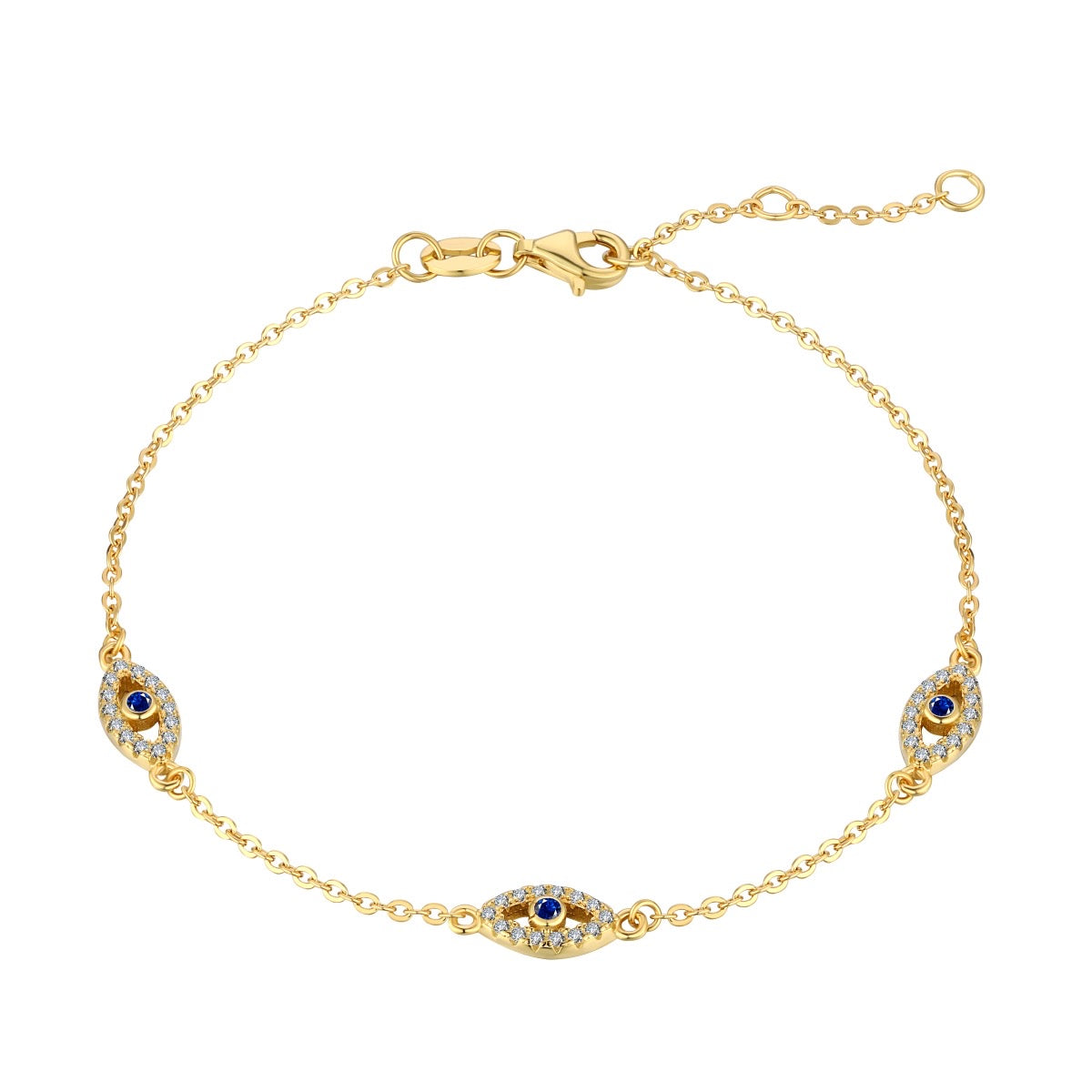 Bracciale con occhio portafortuna