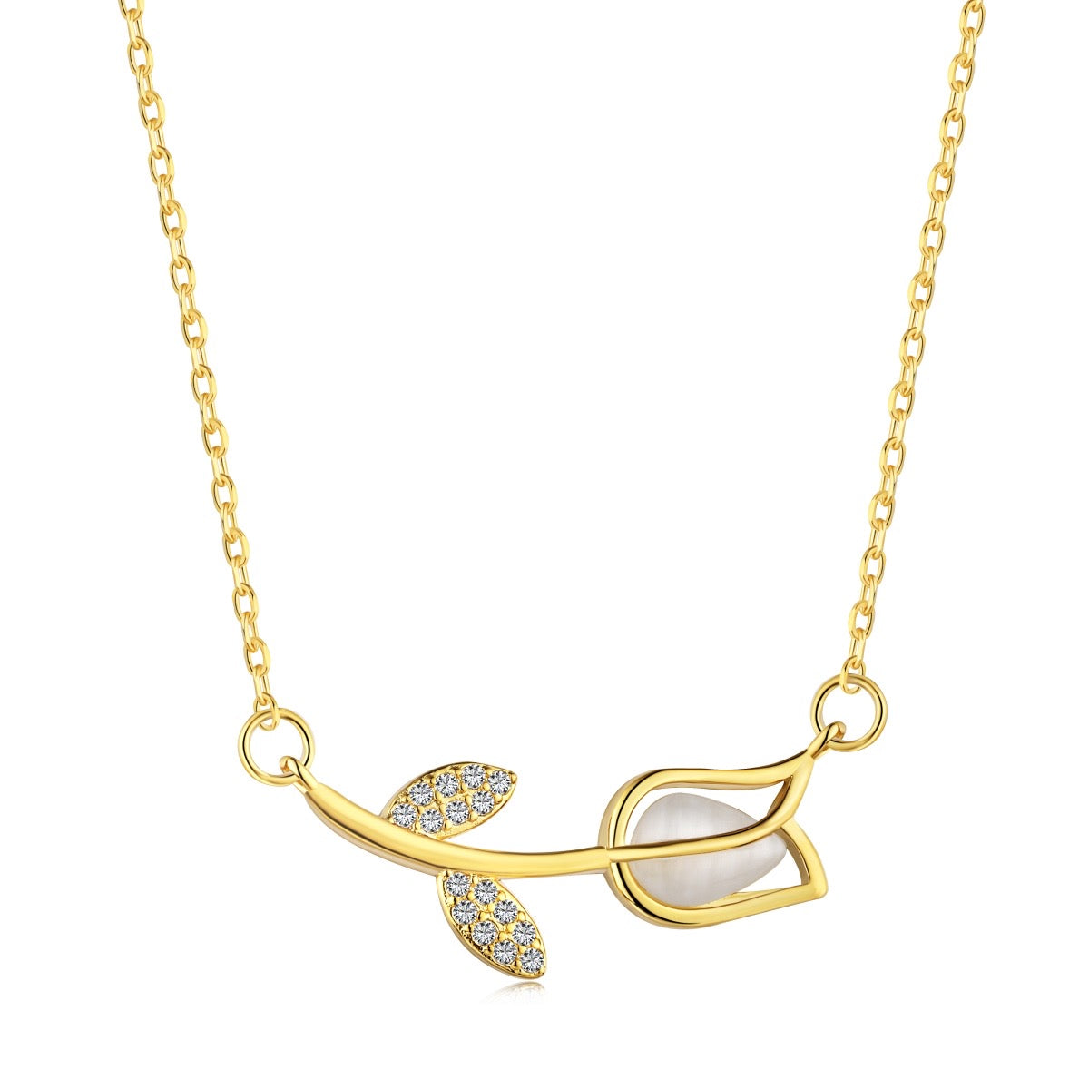 Collana con rosa