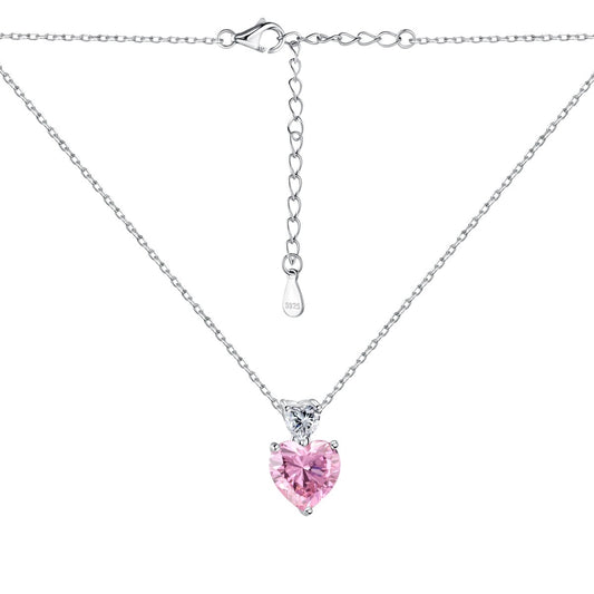 Collana con cuori in zirconi