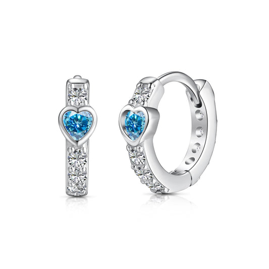 Hoop cuore azzurro